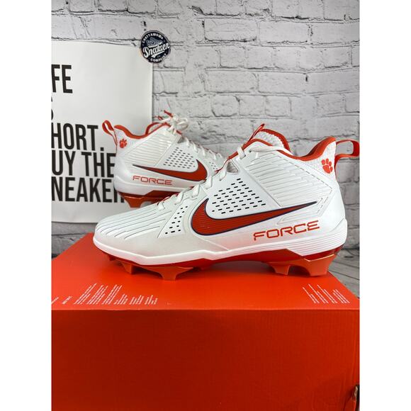 Nike Air Force Savage Pro 3 Clemson Tiger Football Cleats Men 16 Orange NEW - Picture 1 of 8
